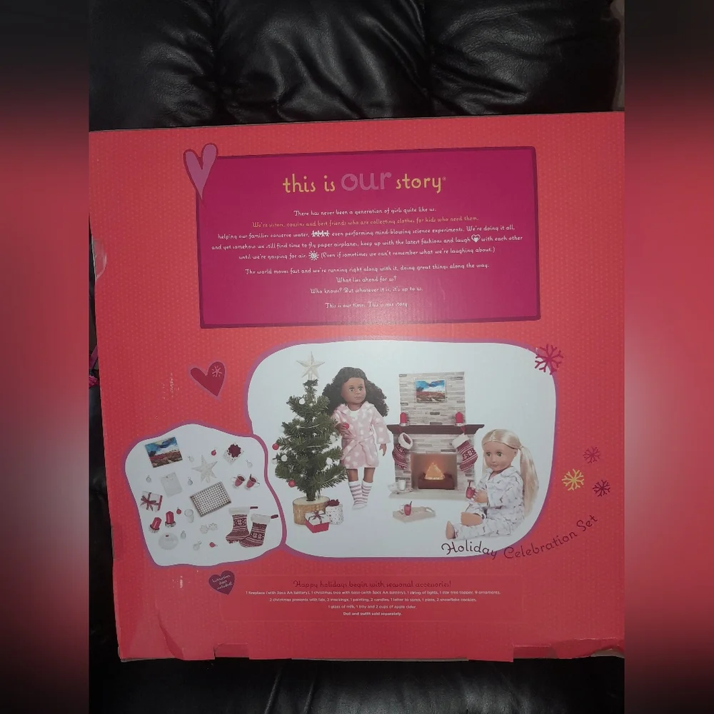 New Our Generation Doll Holiday Celebration Set- PRICE FIRM Great Gift
